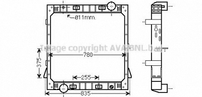 AVA QUALITY COOLING iv2098 -  Радиатор, охлаждение двигателя